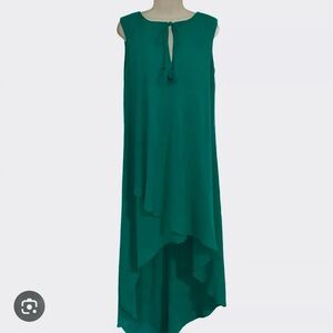 Adelyn Rae High Low Dress with Tassels